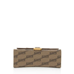 balenciaga BB Monogram Canvas Hourglass XS Satchel (SHF-64SB4v)