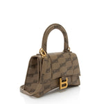 balenciaga BB Monogram Canvas Hourglass XS Satchel (SHF-64SB4v)
