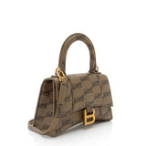 balenciaga BB Monogram Canvas Hourglass XS Satchel (SHF-64SB4v)