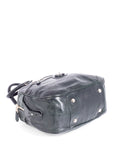 balenciaga BB Patent Leather Top Handle Bag Green