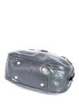 balenciaga BB Patent Leather Top Handle Bag Green
