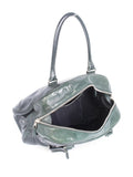 balenciaga BB Patent Leather Top Handle Bag Green