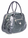 balenciaga BB Patent Leather Top Handle Bag Green