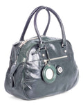 balenciaga BB Patent Leather Top Handle Bag Green