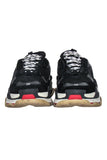 balenciaga - Black, Cream & Red Chunky "Triple S" Sneakers Sz 6