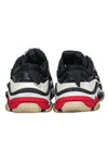 balenciaga - Black, Cream & Red Chunky "Triple S" Sneakers Sz 6