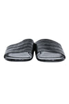 balenciaga - Black Croc Embossed Slide Sandals Sz 7.5
