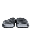 balenciaga - Black Croc Embossed Slide Sandals Sz 7.5