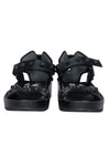 balenciaga - Black Leather Strappy Platform Sandals w/ Studs Sz 8.5