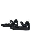 balenciaga - Black Leather Strappy Platform Sandals w/ Studs Sz 8.5