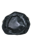balenciaga - Black Leather Studded Motorcross Pompon Bucket Bag