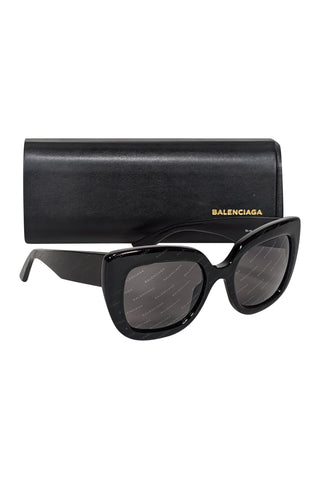 balenciaga - Black Logo Lens Sunglasses