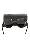 balenciaga - Black Print Large Round Sunglasses