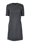 balenciaga - Black Short Sleeve Sheath Dress Sz 6