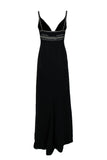 balenciaga - Black Sleeveless Gown w/ Silver Embroidery Sz M