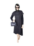 balenciaga Distressed Leather Classic Hardware Mini City Bag Black