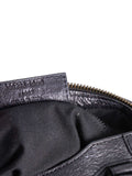 balenciaga Distressed Leather Classic Hardware Mini City Bag Black
