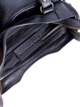 balenciaga Distressed Leather Classic Hardware Mini City Bag Black