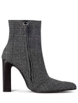 balenciaga Houndstooth Wool Ankle Boots Black White