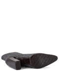 balenciaga Houndstooth Wool Ankle Boots Black White