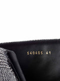balenciaga Houndstooth Wool Ankle Boots Black White
