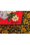 balenciaga - Red Floral Silk Square Scarf