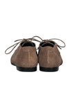 balenciaga - Tan Suede Lace-Up Oxford Loafers Sz 9.5