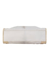 balenciaga - White & Cream Calf Hair Convertible Satchel