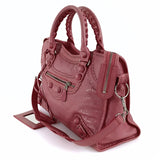 balenciaga balenciaga balenciaga City shoulder bag in pink leather