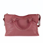 balenciaga balenciaga balenciaga City shoulder bag in pink leather