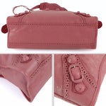 balenciaga balenciaga balenciaga City shoulder bag in pink leather