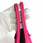 balenciaga balenciaga balenciaga Papier vertical shoulder bag in fuchsia leather