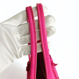 balenciaga balenciaga balenciaga Papier vertical shoulder bag in fuchsia leather