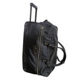 balenciaga balenciaga balenciaga Trolley suitcase in black canvas and leather
