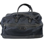 balenciaga balenciaga balenciaga Trolley suitcase in black canvas and leather