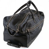 balenciaga balenciaga balenciaga Trolley suitcase in black canvas and leather