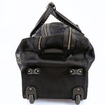 balenciaga balenciaga balenciaga Trolley suitcase in black canvas and leather
