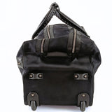 balenciaga balenciaga balenciaga Trolley suitcase in black canvas and leather