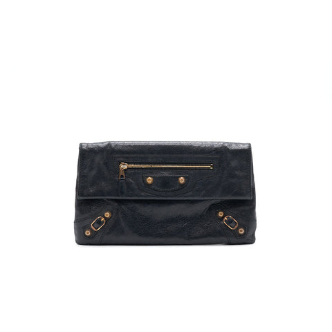 balenciaga Clutch Black GHW