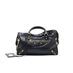 balenciaga Giant City Bag BLACK GHW