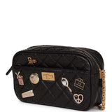 Chanel Lucky Charms Mini Camera Bag Black Aged Calfskin Aged Gold Hardware