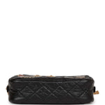 Chanel Lucky Charms Mini Camera Bag Black Aged Calfskin Aged Gold Hardware
