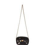 Chanel Lucky Charms Mini Camera Bag Black Aged Calfskin Aged Gold Hardware