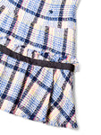 Chanel Logo Fantasy Tweed Fringe High Waisted Skirt Multicolor