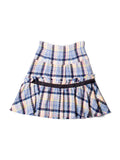 Chanel Logo Fantasy Tweed Fringe High Waisted Skirt Multicolor