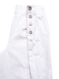 Chanel Logo High Wasted Wide Sailor Pants White