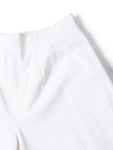 Chanel Logo High Wasted Wide Sailor Pants White