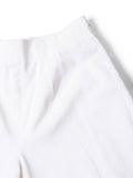 Chanel Logo High Wasted Wide Sailor Pants White