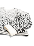 Chanel Logo Knit Zipper Sweater Black White
