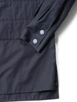 Chanel Logo Quilted Cotton Button Up Jacket Black